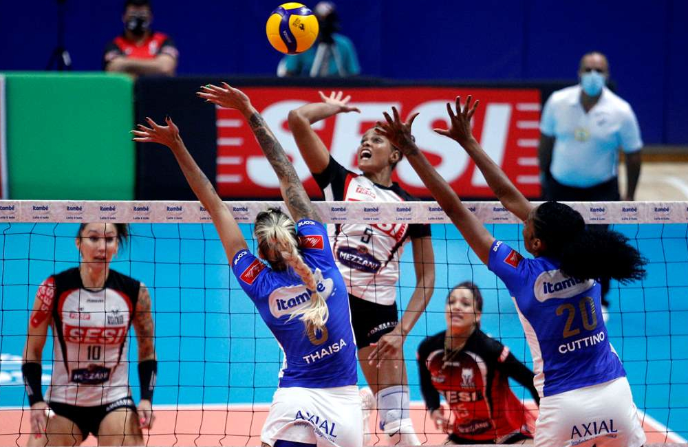 Itambé/Minas x Sesi Bauru Superliga 2020/21 Vôlei feminino
