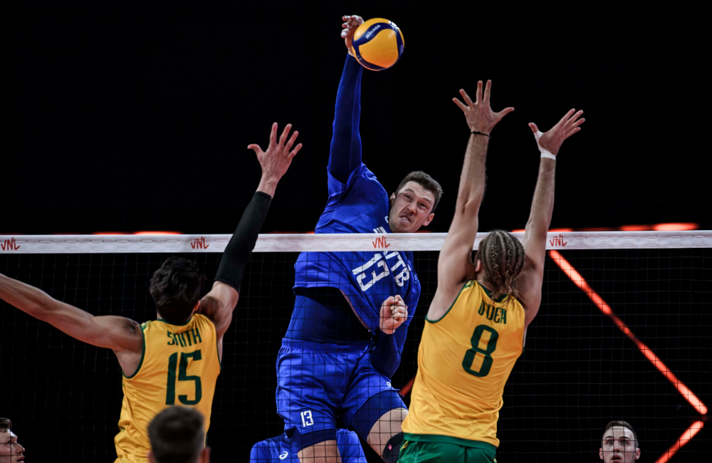 Muserskiy Rússia vence Austrália VNL