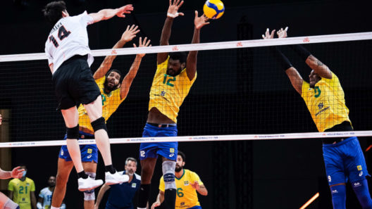 Números Brasil x Japão VNL